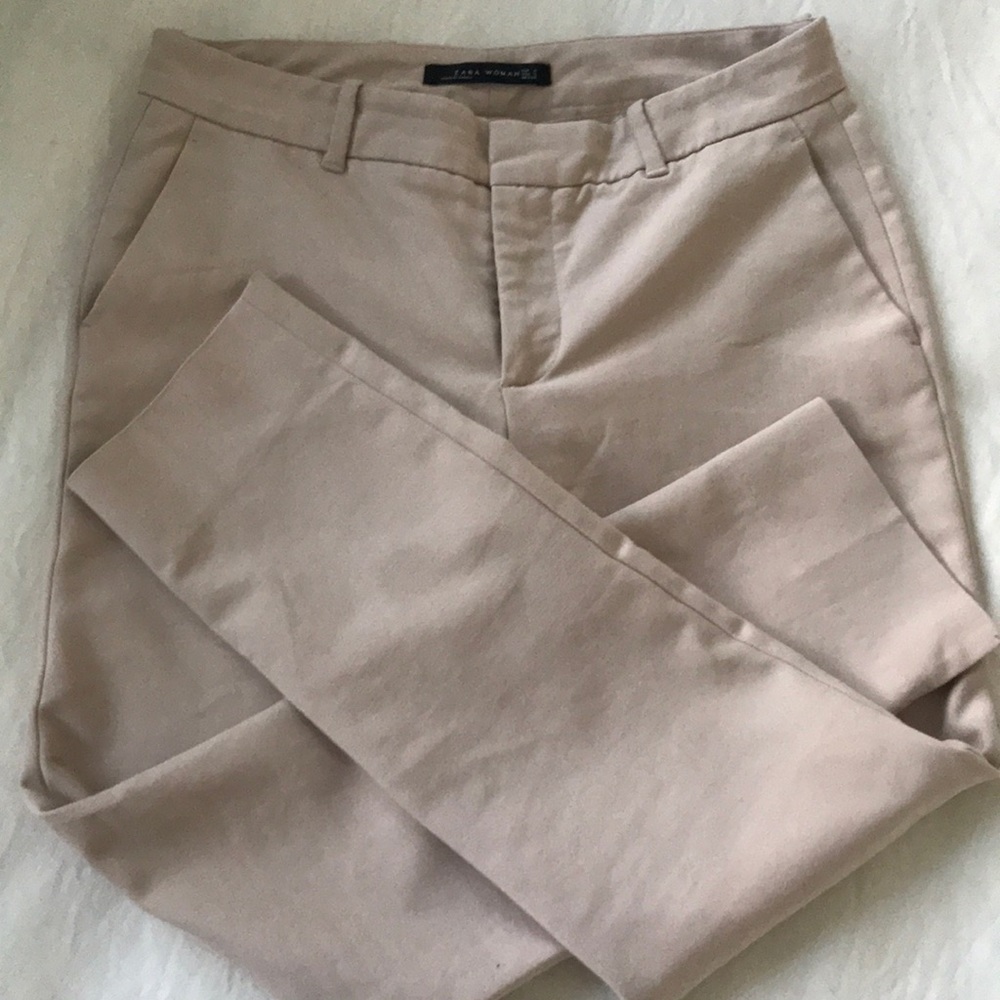Zara Tan Nude Slacks